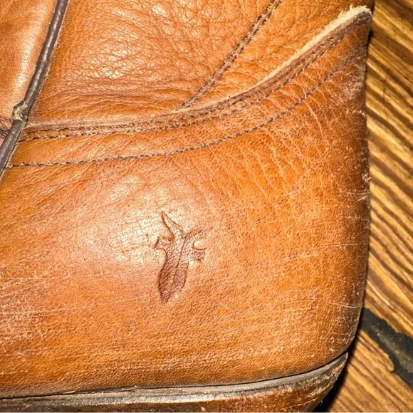 Frye Cowboy Boots Women Size 8.5 Brown Leather Heeled 8.5B - Picture 8 of 8